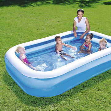 Piscina gonflabila, 201 x 150 x 51 cm, 2 inele, Family Pool XXL