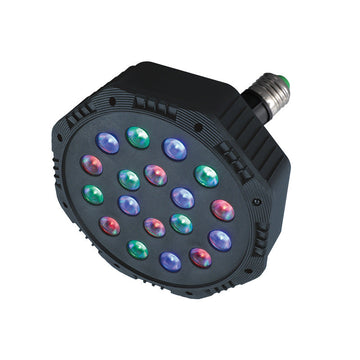 Bec Rgb Led cu 18/40 leduri, cu joc de lumini si telecomanda, pentru evenimente, club, disco, petrecere