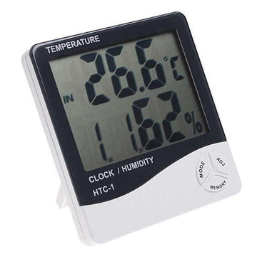 Termohigrometru digital 3 in 1 cu ceas, alarma, calendar - senzor de umiditate